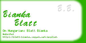 bianka blatt business card